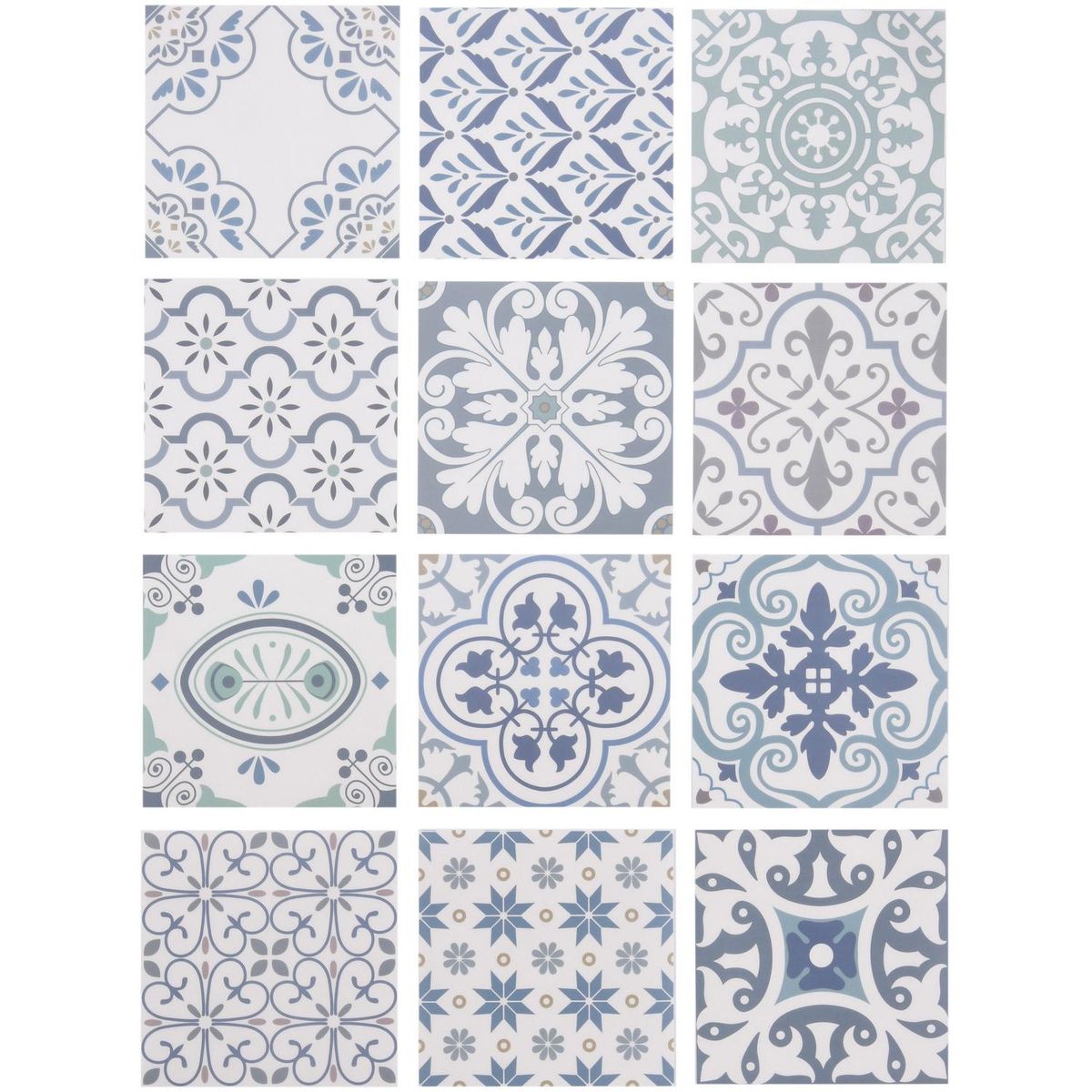 VALDECO - Sticker decorativo Maliko 15x15 cm 12 unidades