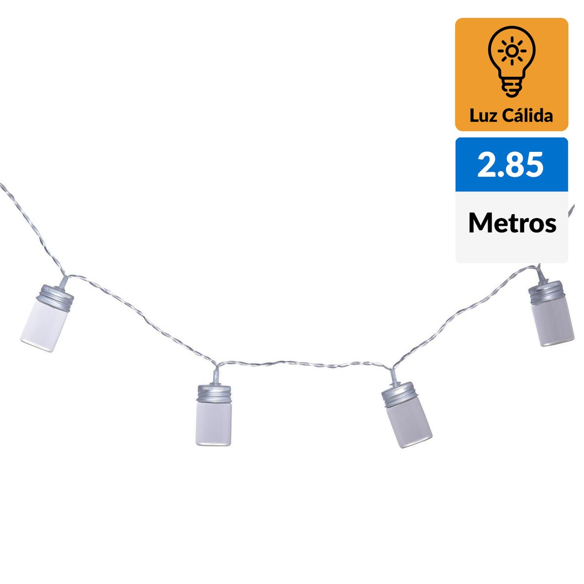 HOMY - Guirnalda eléctrica vasos 20 luces led