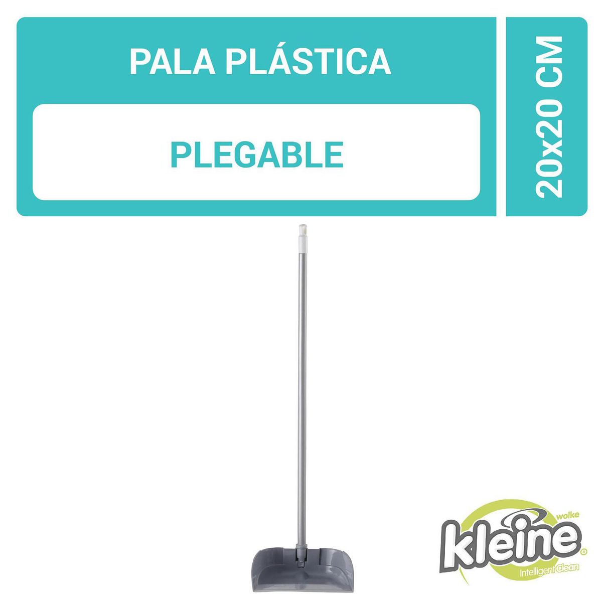 KLEINE WOLKE - Pala Plástica Kleine Wolke Ergonómica para Limpieza del Hogar Celeste