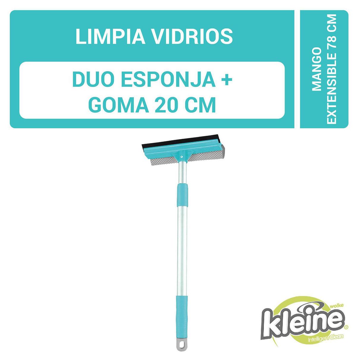 KLEINE WOLKE - Limpiavidrios con mango extensible hasta 78 cm
