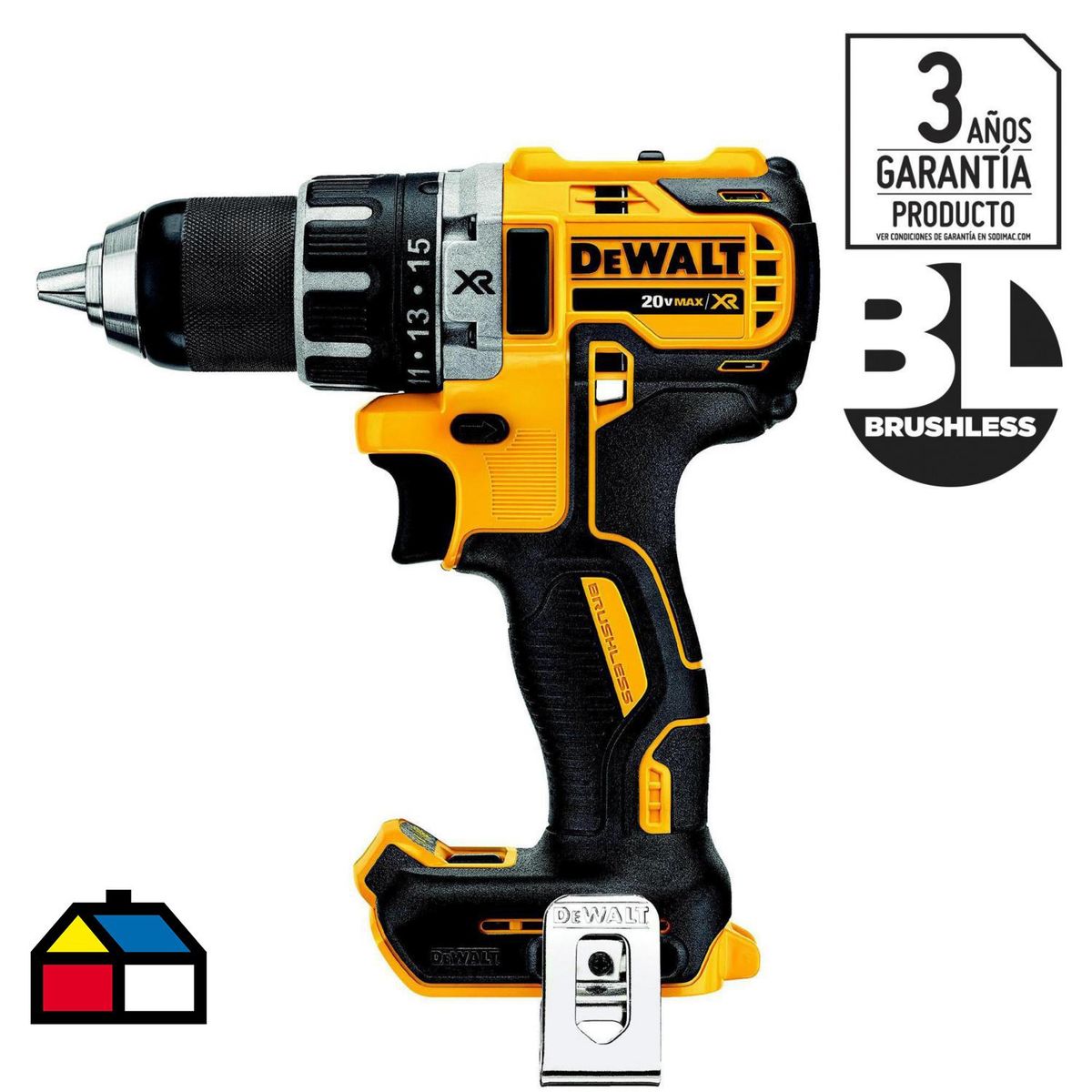 DEWALT - Taladro Inalámbrico Rotación 13 mm 20 V/2 Baterías