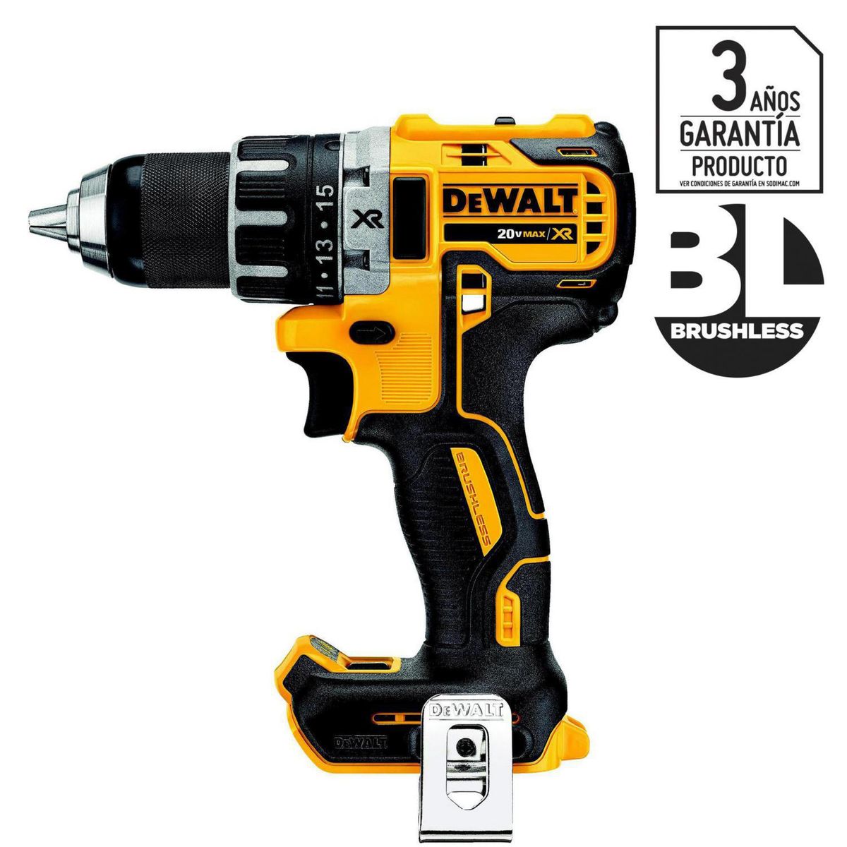 DEWALT - Taladro Inalámbrico Rotación 13 mm 20 V/2 Baterías