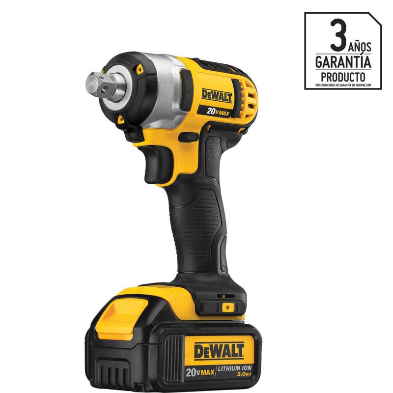 DEWALT - Llave de impacto inalámbrica 20V + 2 baterías
