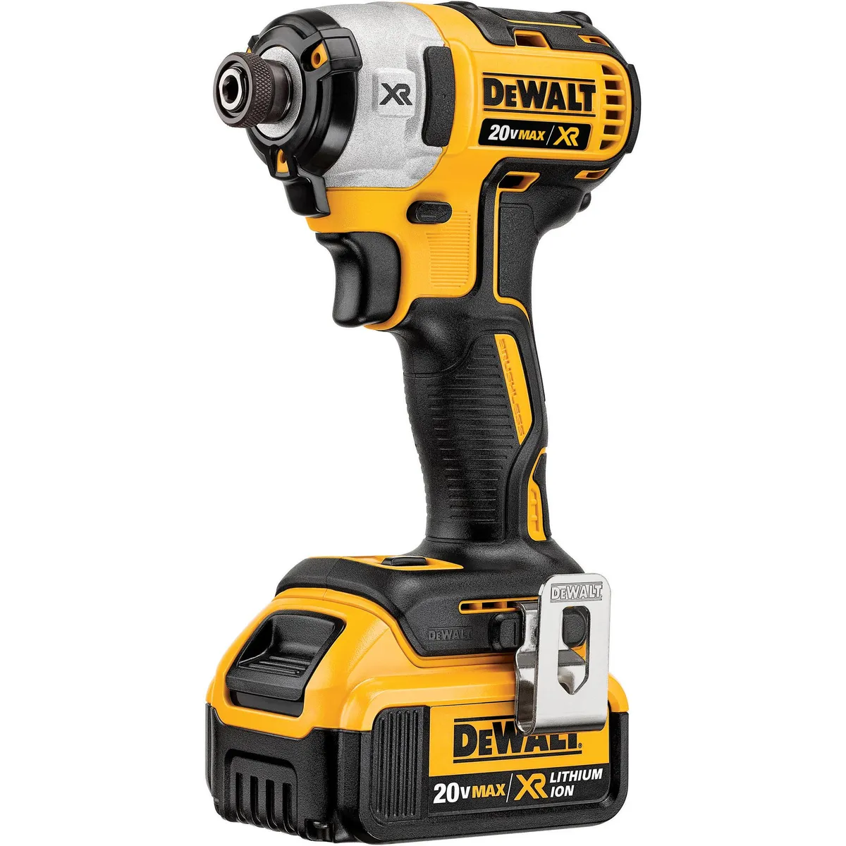 DEWALT - Atornillador de impacto inalámbrico 20V + 2 baterías
