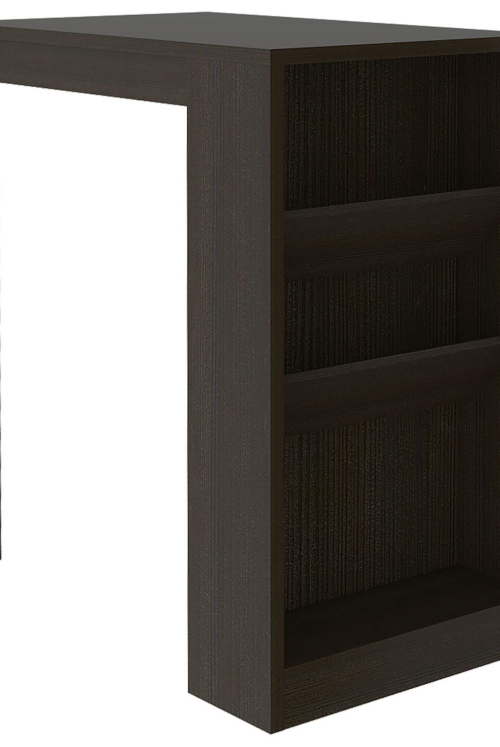 TUHOME - Mesa de Bar Syrah 91x105.3x58 cm Wengué