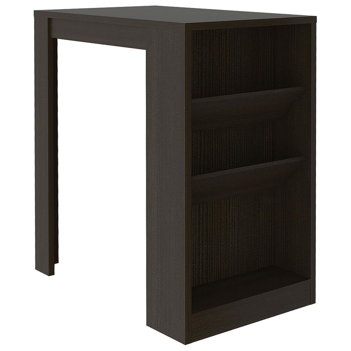 TUHOME - Mesa de Bar Syrah 91x105.3x58 cm Wengué