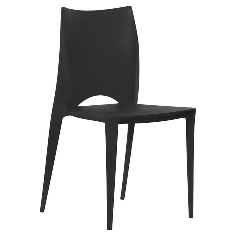 CONTATTO Silla Pismo Negro 86x45x41 cm