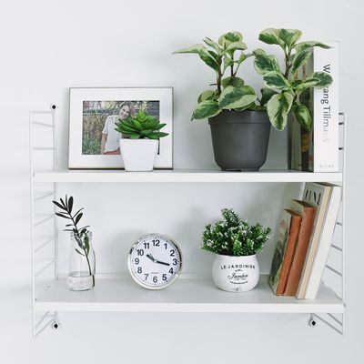 Imagen 2 del producto Repisa Vintage Acero 2 Nivel(es) 60x24x20 cm Blanco