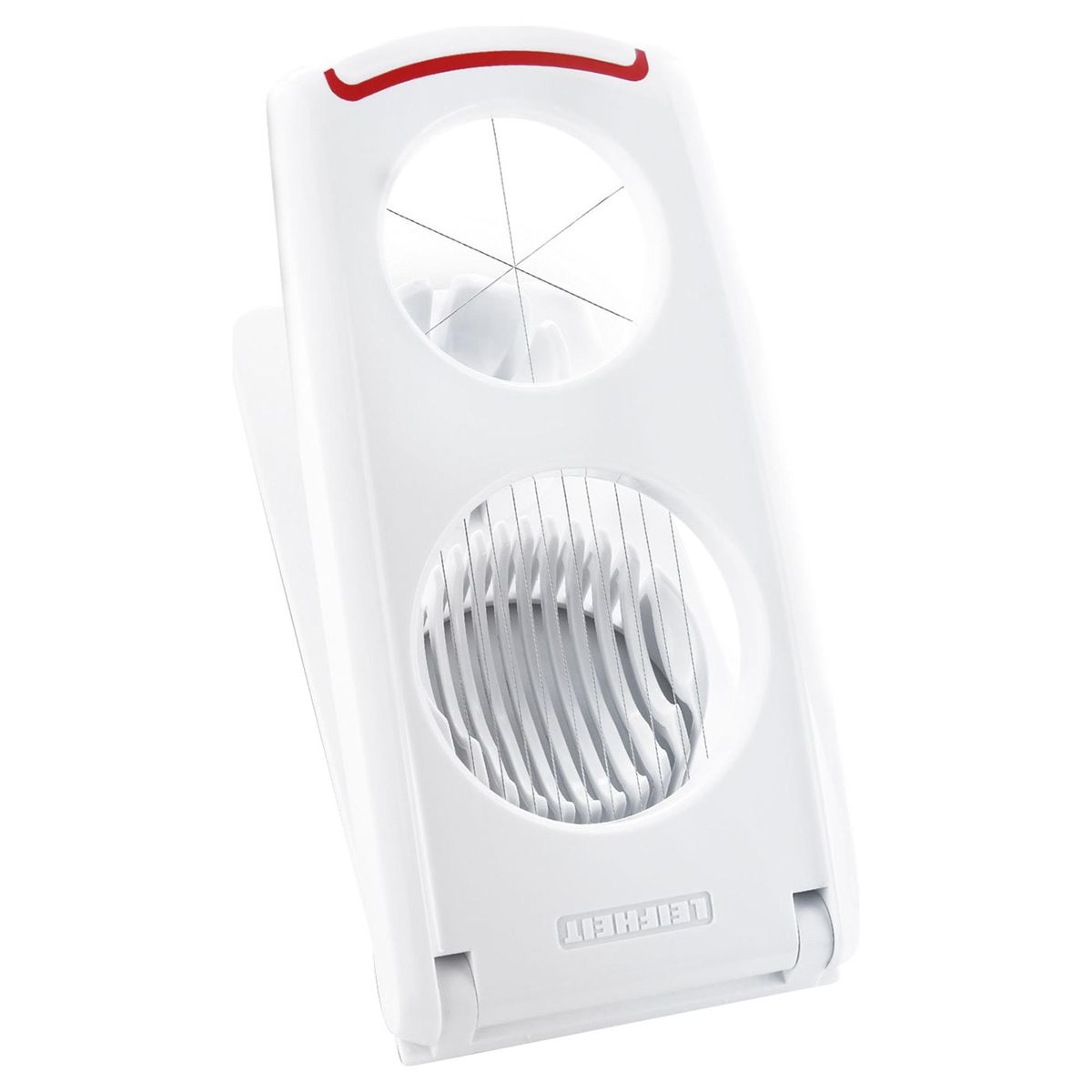 LEIFHEIT - Cortador Doble de Huevo Leifheit Blanco para Rodajas y Lonjas