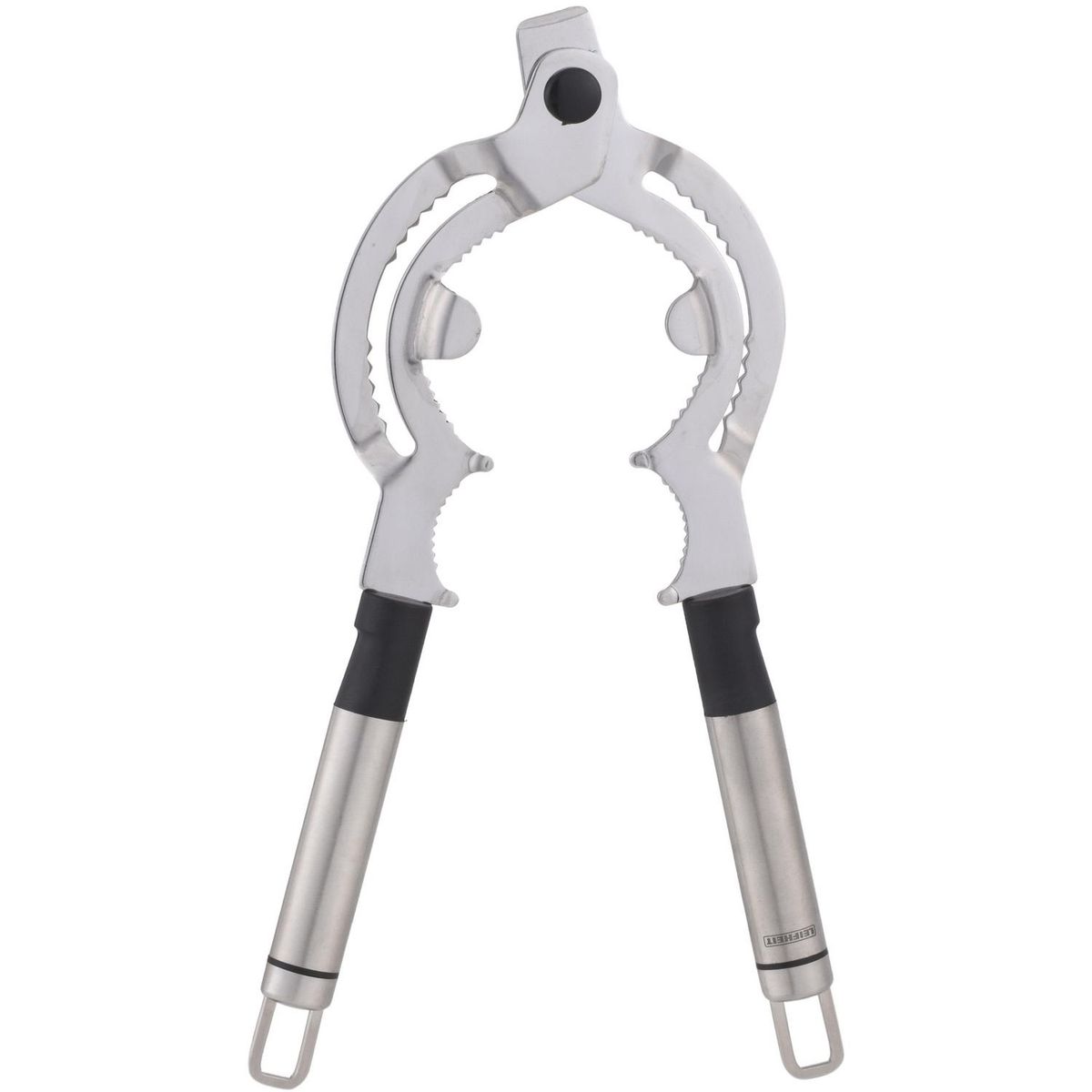LEIFHEIT - Abridor de Frascos Leifheit Gris Ergonómico Inoxidable 32 Cm