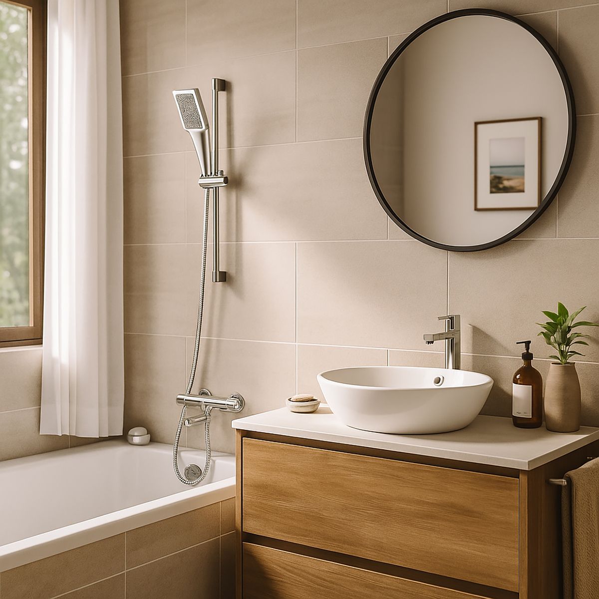 SENSI DACQUA - Mango ducha 1 función anticalcáreo