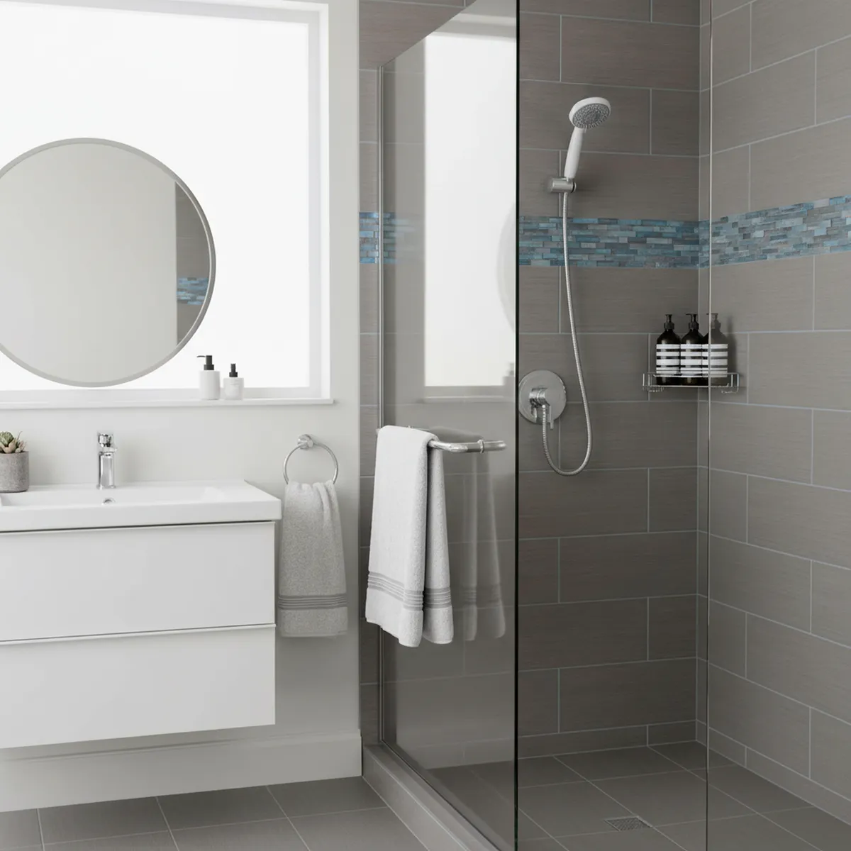 SENSI DACQUA - Juego de ducha 3 funciones anticalcáreo con flexible 1,75mt