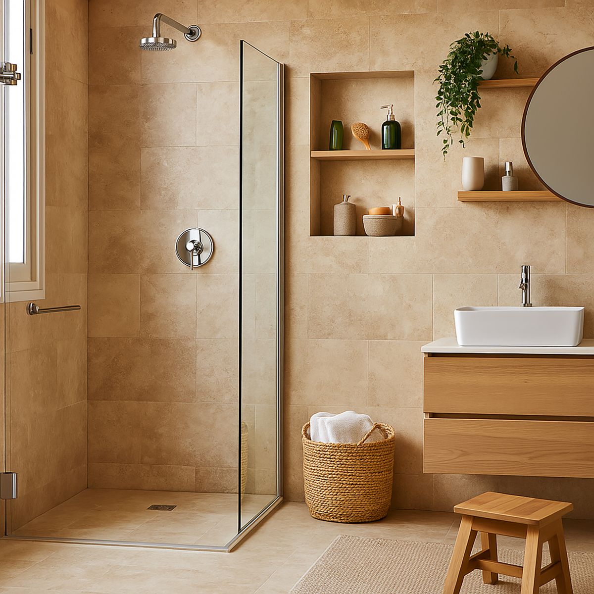 SENSI DACQUA - Plato para ducha 15x15 cm ABS