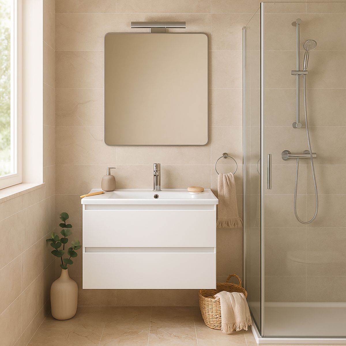 SENSI DACQUA - Barra ducha redonda