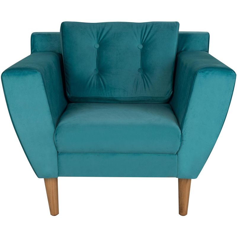 HOMY - Poltrona 1 cuerpo Vals 93x72x75 cm Turquesa