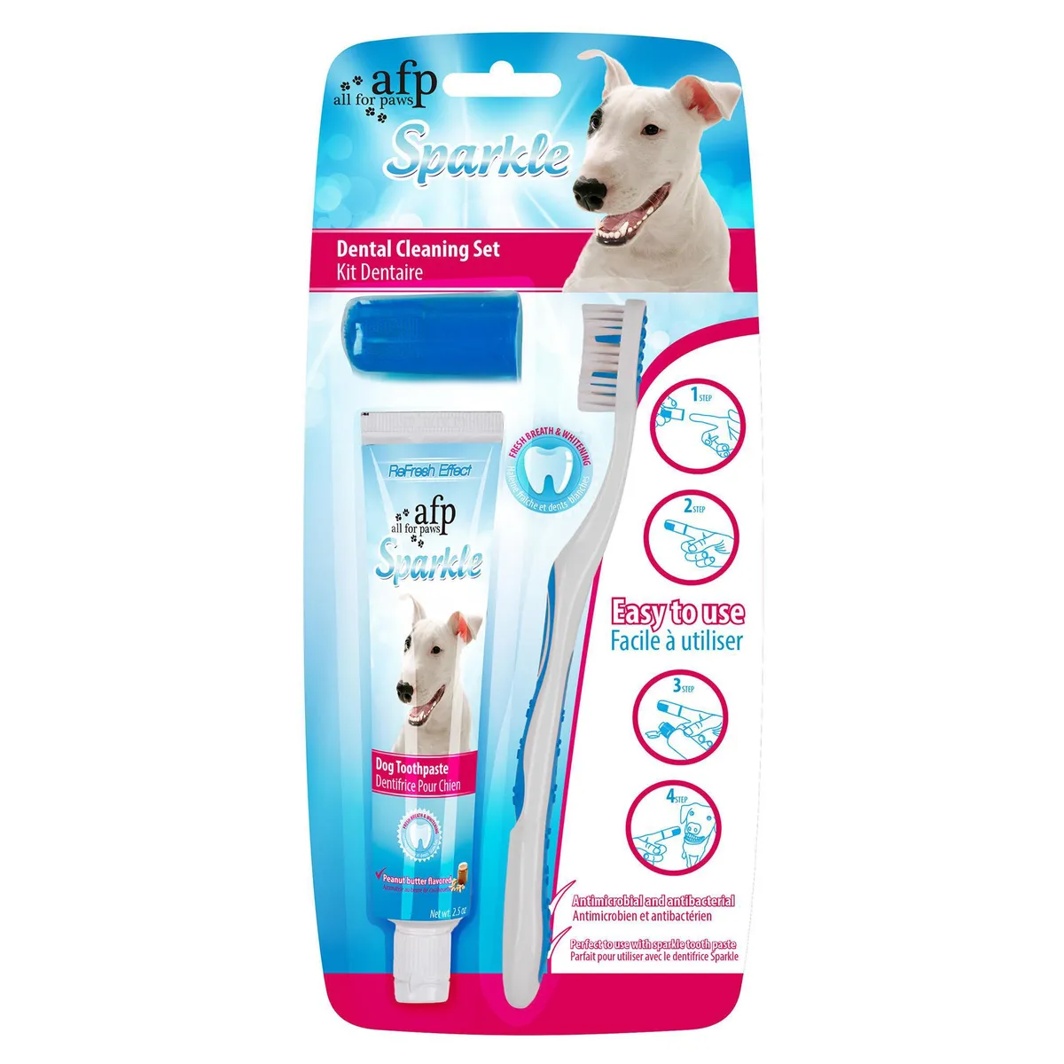 ALL FOR PAWS - Kit dental para perro 3 piezas