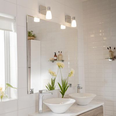 Imagen 2 del producto Espejo con Bisel Pared Forma Rectangular 120x100 cm Blanco