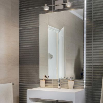 Imagen 2 del producto Espejo con Bisel Pared Forma Rectangular 70x100 cm Blanco Cherry