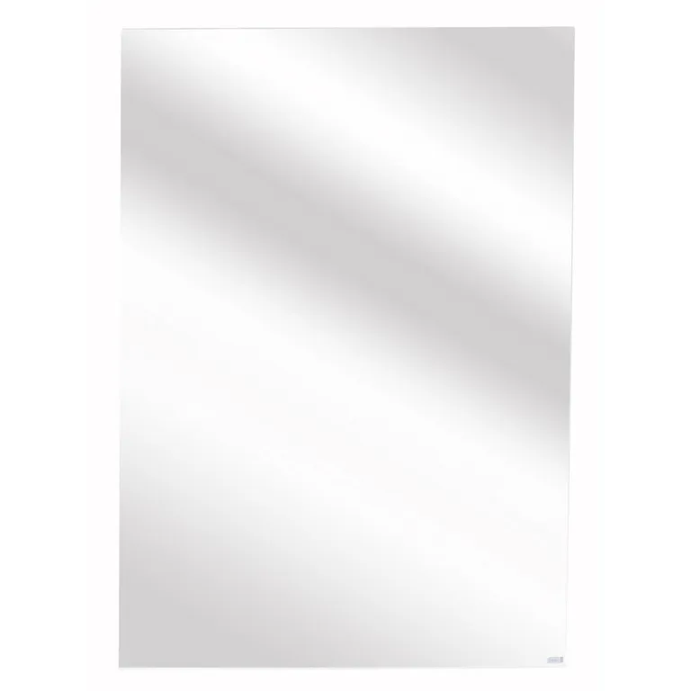 Espejo con Bisel Pared Forma Rectangular 90x100 cm Gris Cherry