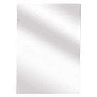 Espejo con Bisel Pared Forma Rectangular 90x100 cm Gris Cherry