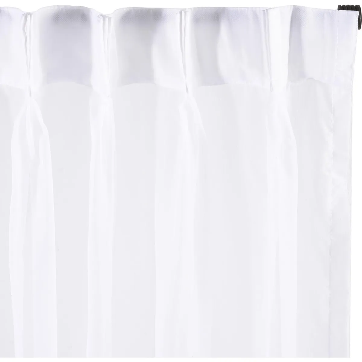 JUST HOME COLLECTION - Cortina Velo 140x220 cm Blanco Pinzas