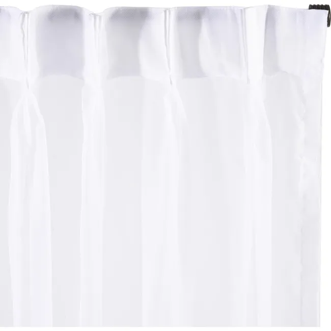 JUST HOME COLLECTION - Cortina Velo 140x220 cm Blanco Pinzas