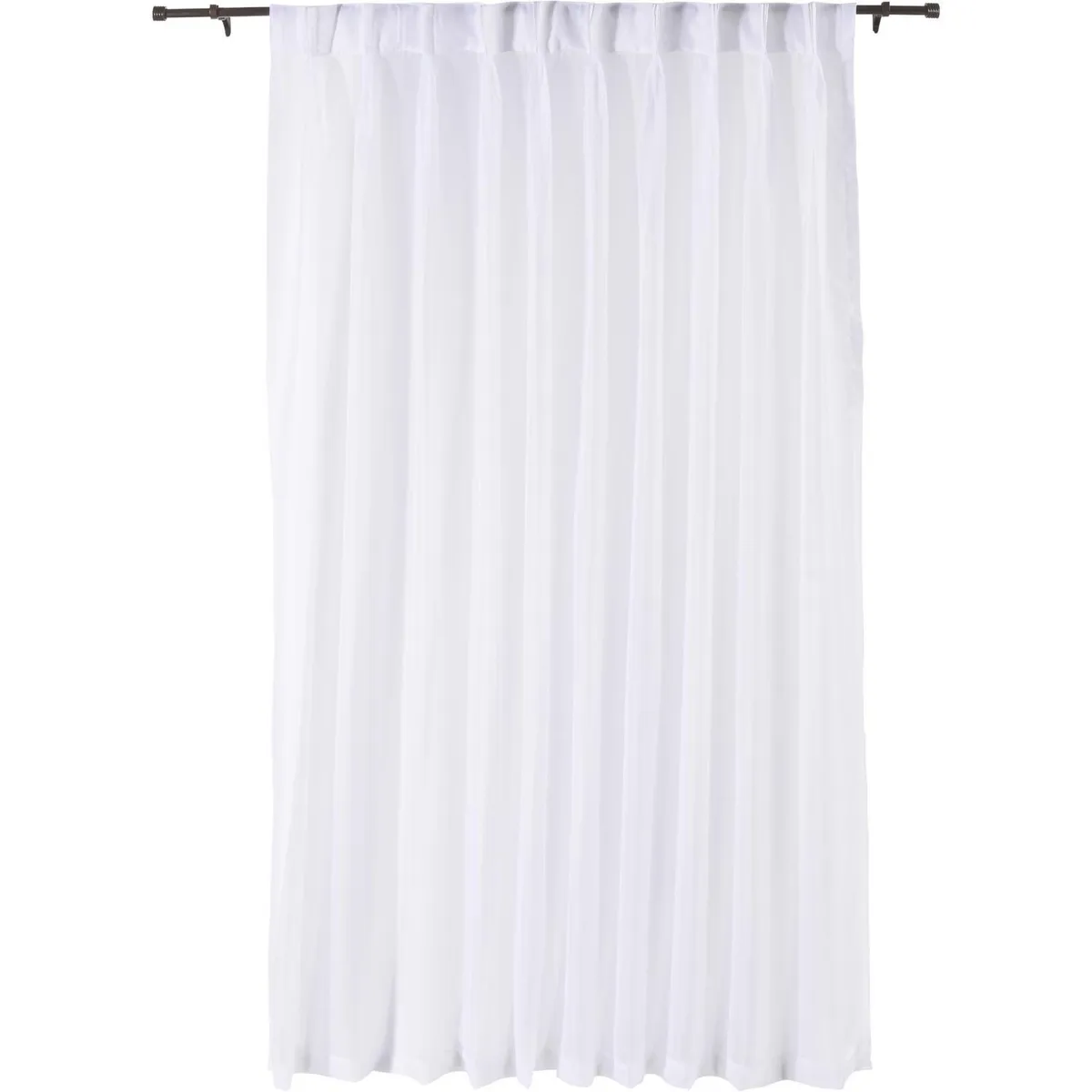 JUST HOME COLLECTION - Cortina Velo 140x220 cm Blanco Pinzas