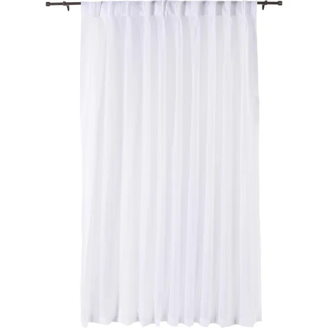 JUST HOME COLLECTION - Cortina Velo 140x220 cm Blanco Pinzas