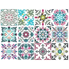 VALDECO - Set de azulejos adhesivos 15x15 cm 12 unidades