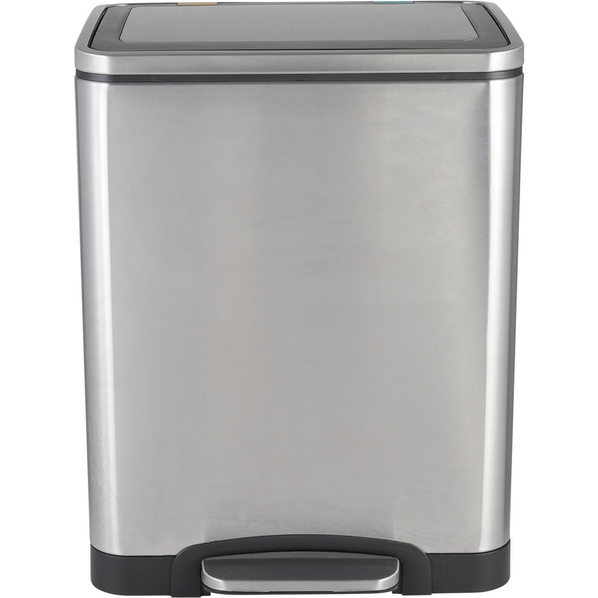 JUST HOME COLLECTION - Basurero 30 Litros Metal Gris