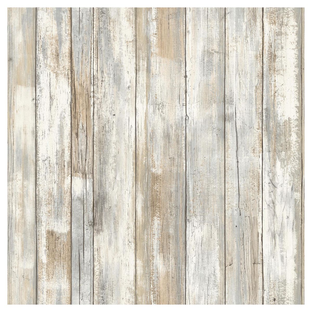 ROOMMATES - Rollos Adhesivos Reutilizables madera tratada 52x503 cm