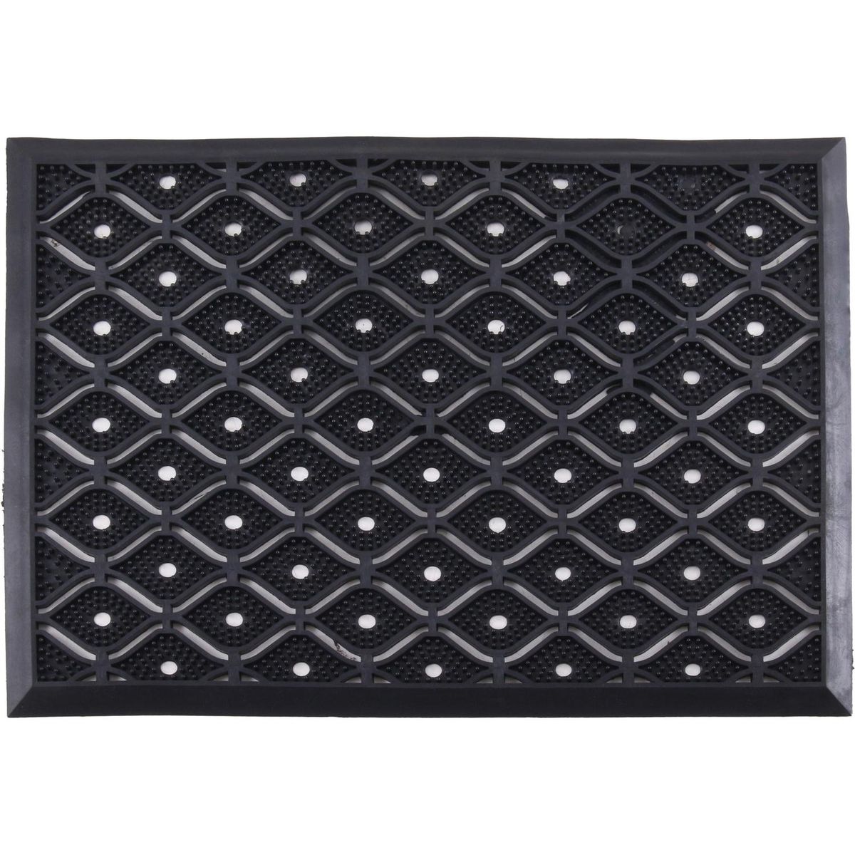 CAUCHIPLAS - Limpiapiés Ondas 44x64 cm PVC Negro
