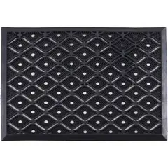 CAUCHIPLAS - Limpiapiés Ondas 44x64 cm Negro