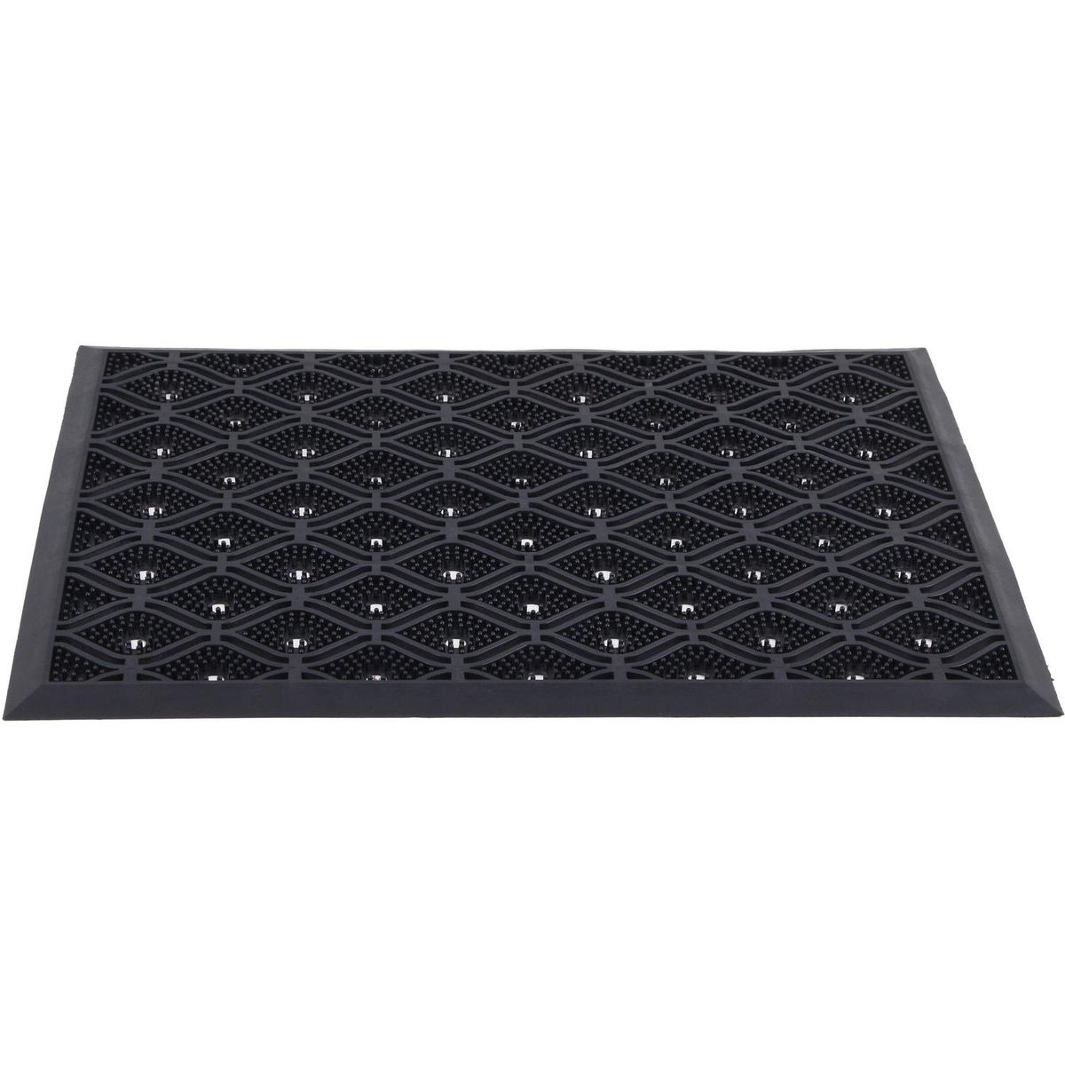 CAUCHIPLAS - Limpiapiés Ondas 44x64 cm PVC Negro