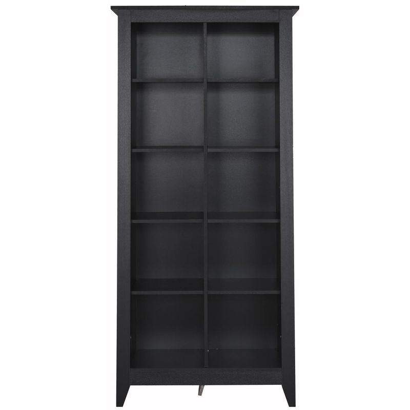 TUHOME - Librero Essential Plástico 5 Nivel(es) 87x180x41 cm Wengué
