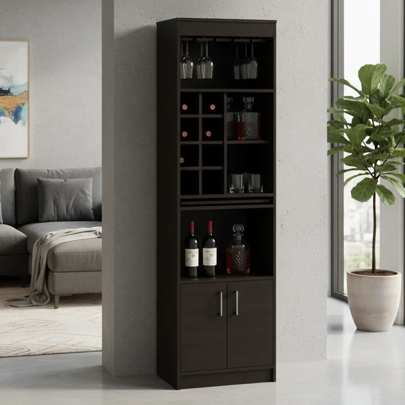 TUHOME - Bar Syrah 51x180x32 cm Wengué