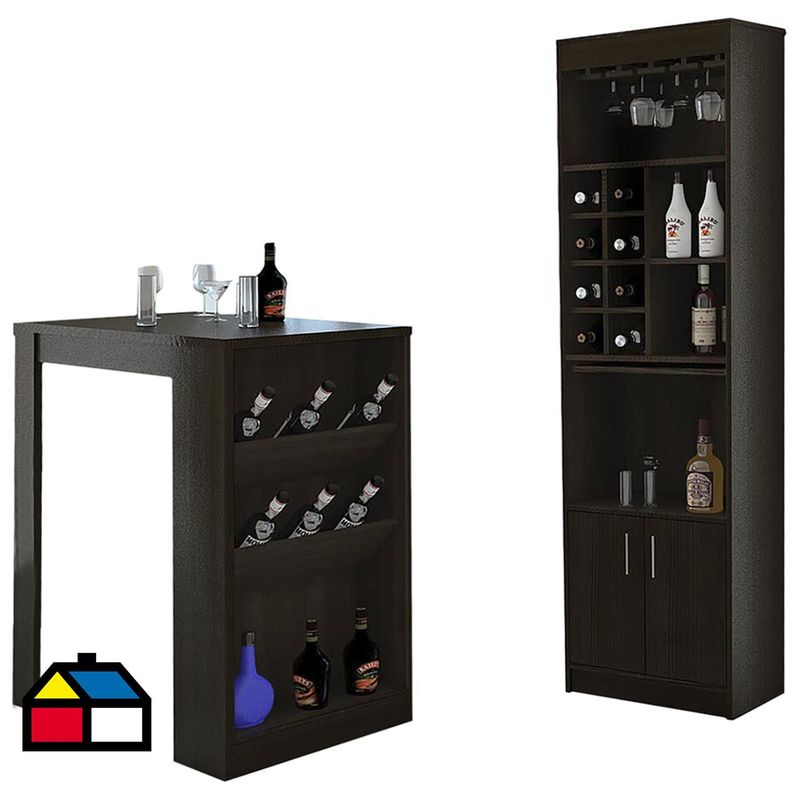 TUHOME - Combo Bar + Mesa Syrah Wengue