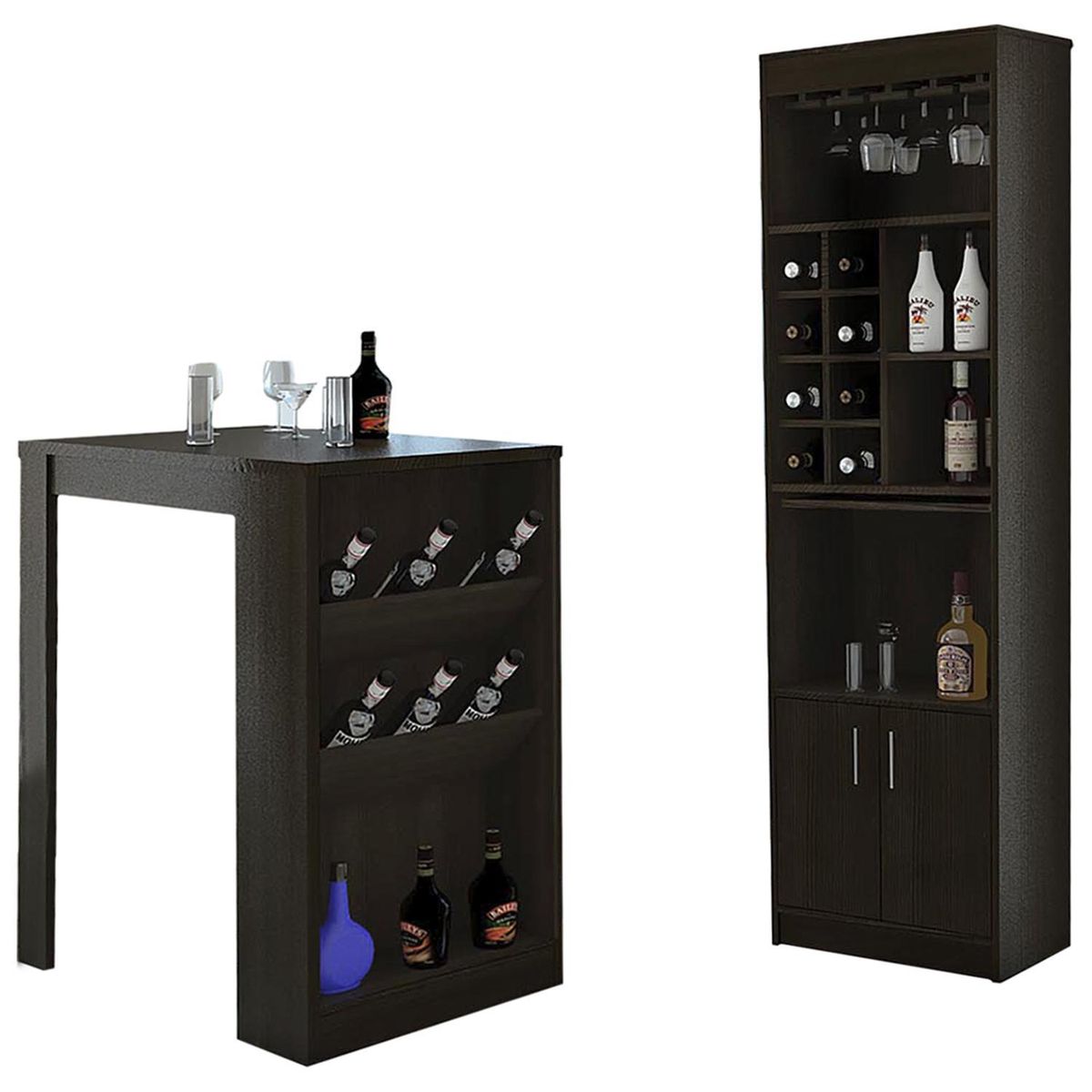 TUHOME - Combo Bar + Mesa Syrah Wengue