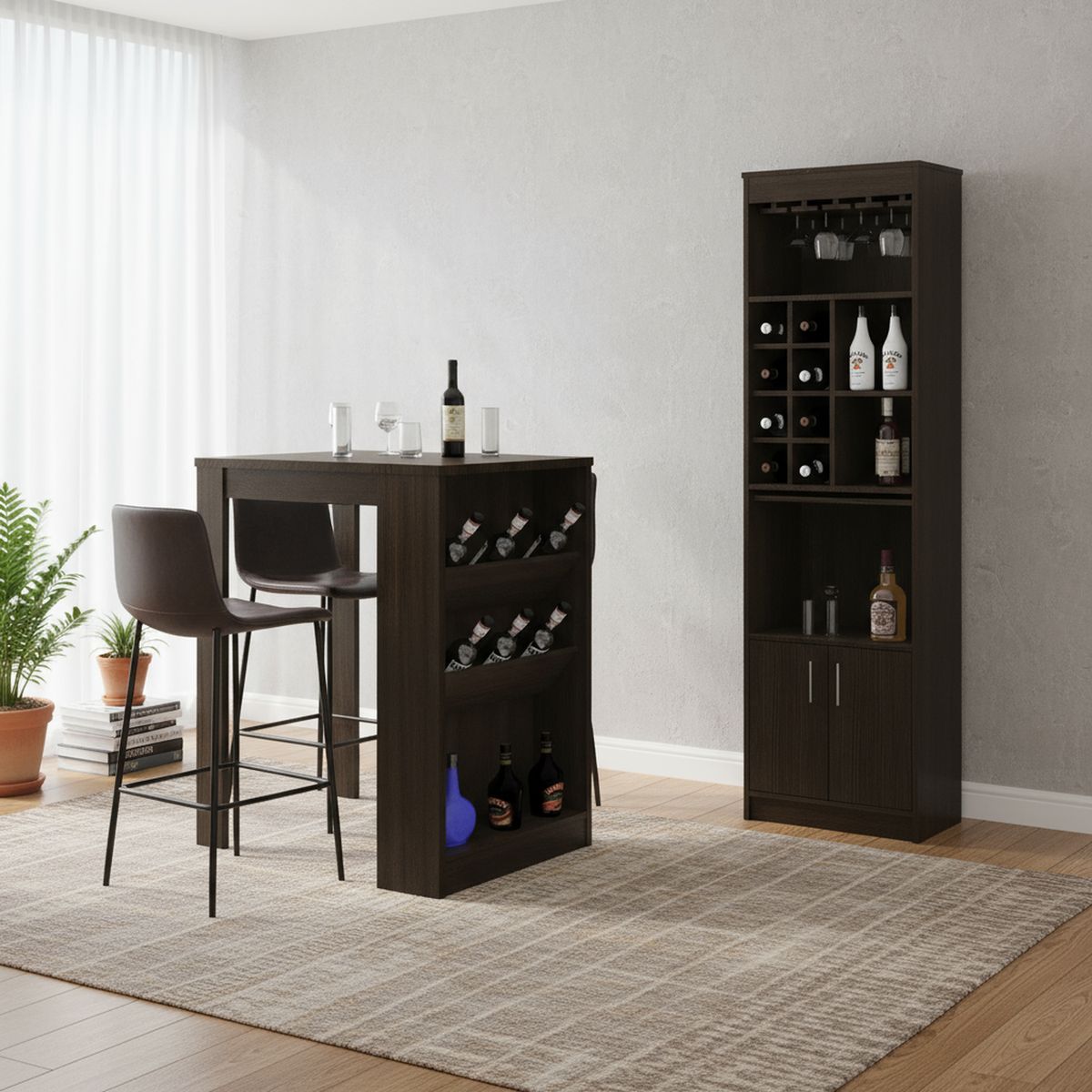 TUHOME - Combo Bar + Mesa Syrah Wengue