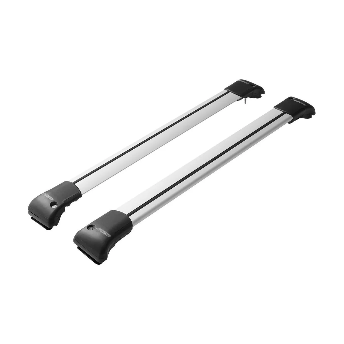 AUTOSTYLE - Barra sobre Barra Slim de Techo 105x8,5x12 cm Metal Negro