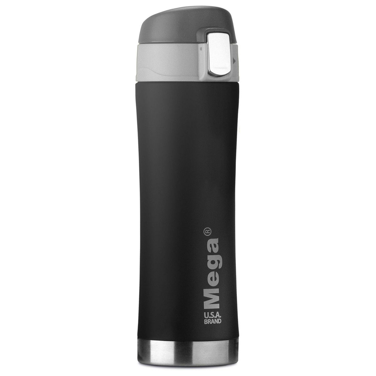 MEGA - Mug Térmico 400 ml Acero Inoxidable Negro