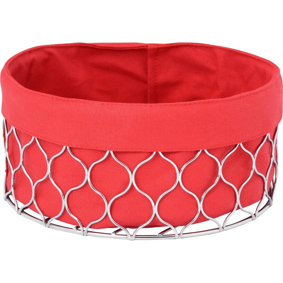 JUST HOME COLLECTION - Panera tela roja 24X24X11 cm