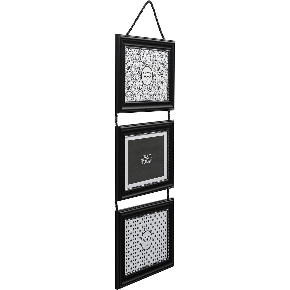 VGO - Marco de Foto 20x45 cm Negro