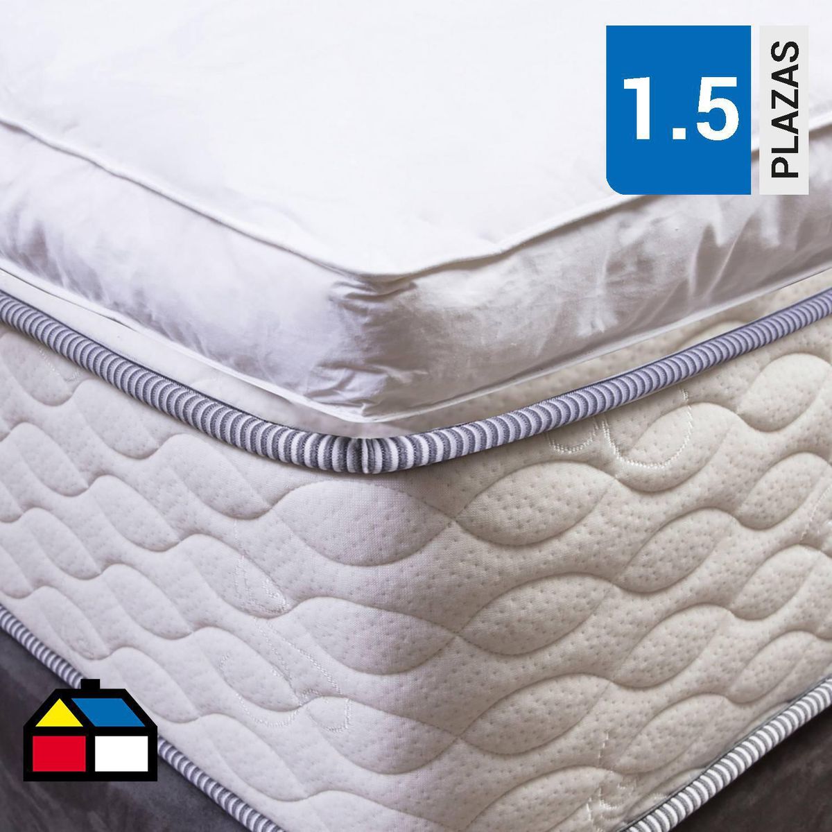 CANNON - Cubrecolchón Hipoalergénico 1.5 plazas Blanco