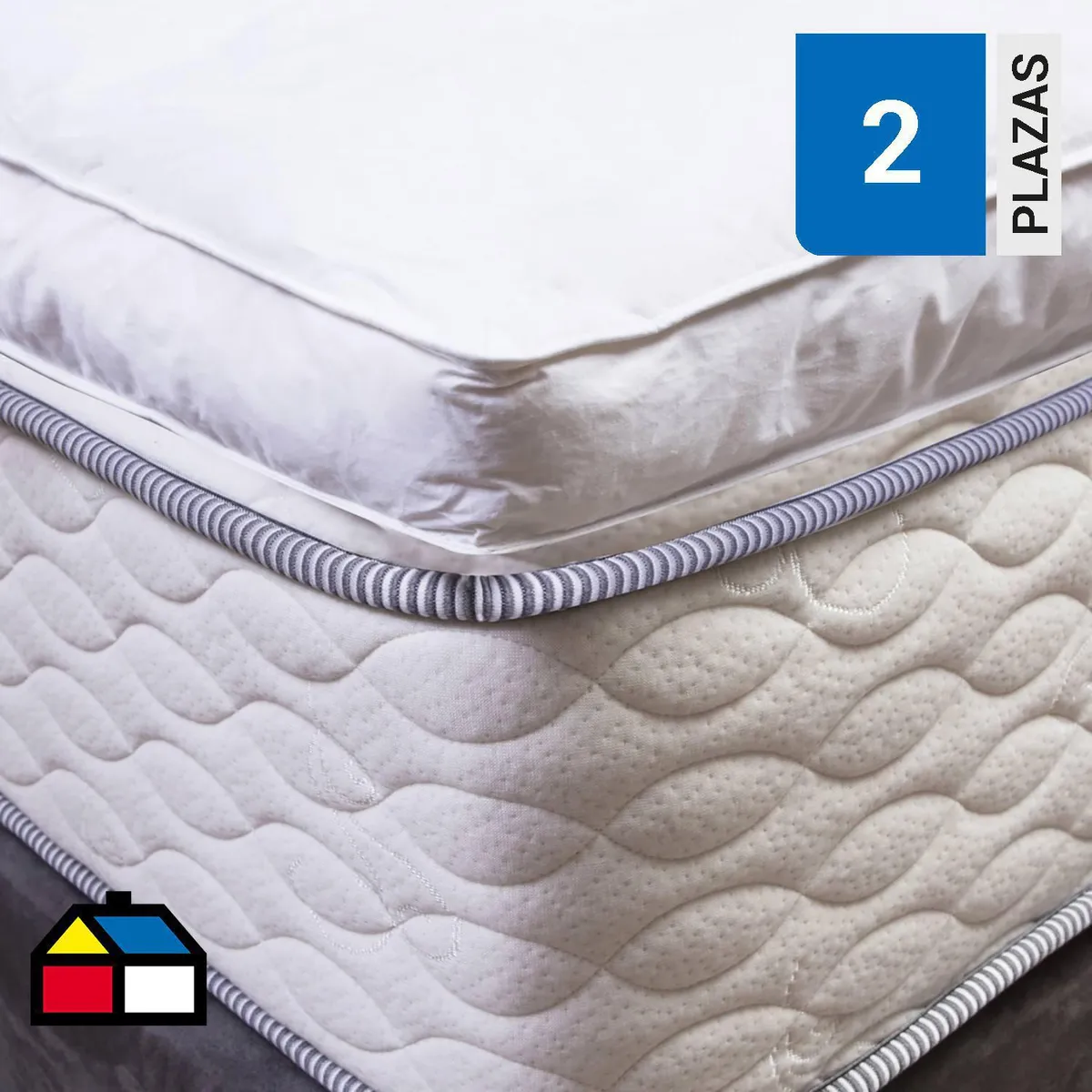 CANNON - Cubrecolchón Hipoalergénico King Blanco