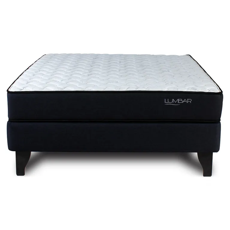Cama 2 plazas Americana Lumbar Negro
