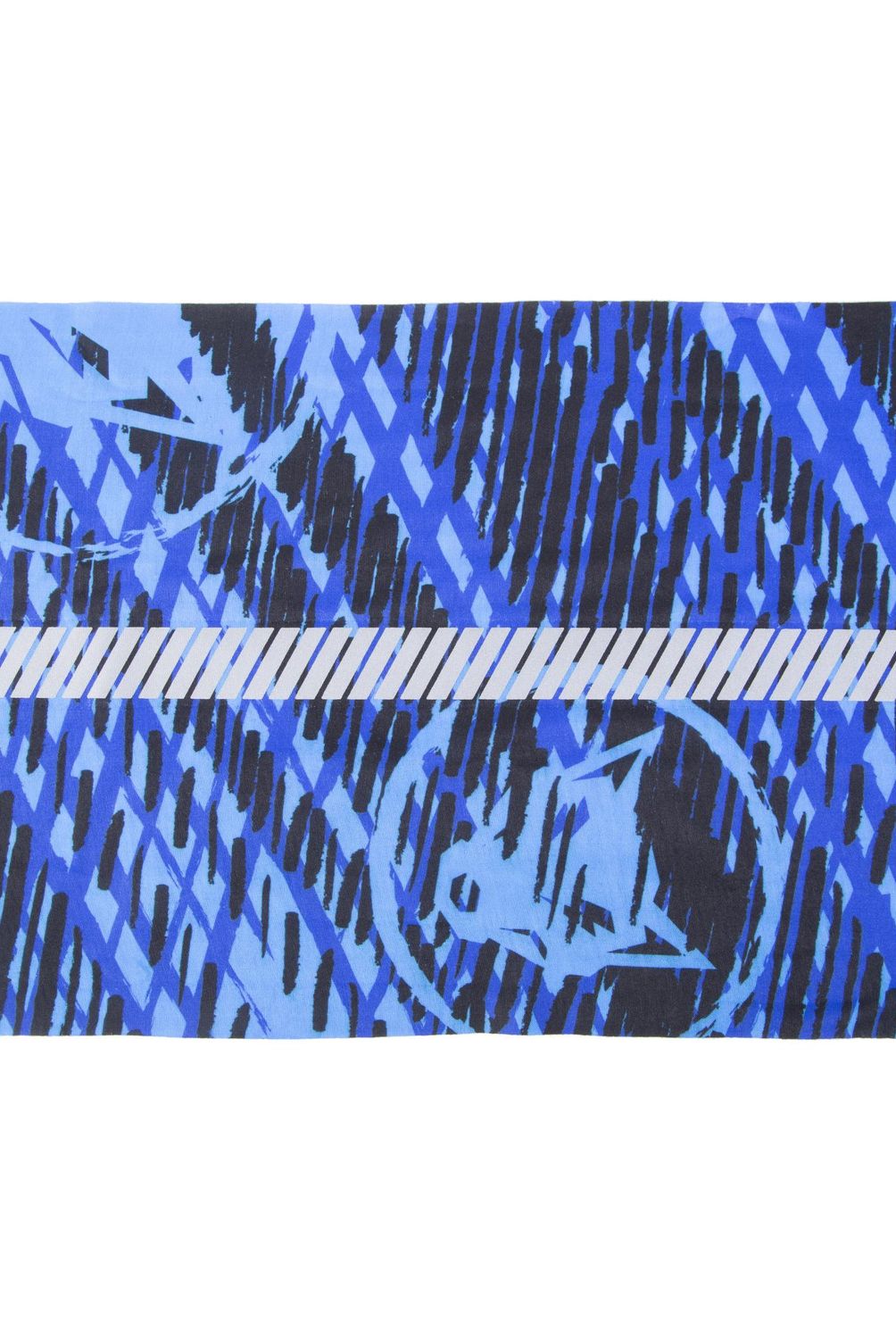 BRIGHT WOLF - Bandana reflectante 15,4x13,4x3,7cm tela azul