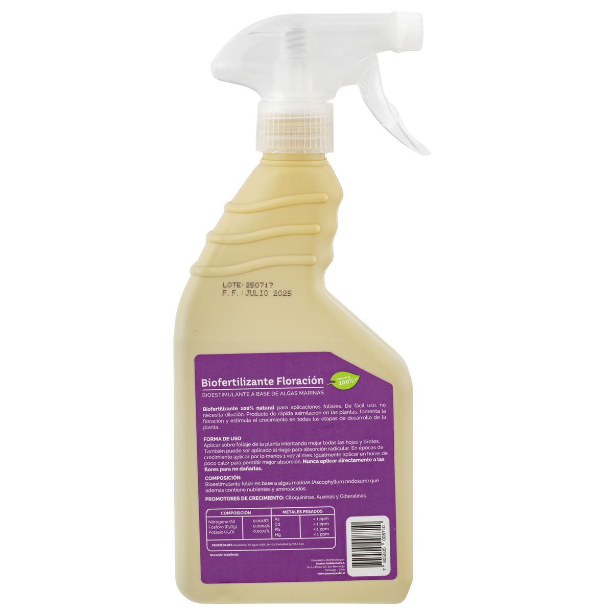 ANASAC - Biofertilizante para prefloración 500 ml spray