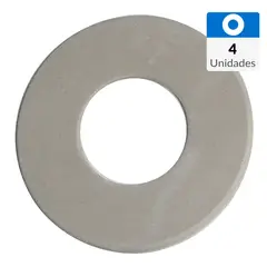 GOMAHOGAR - Golilla plana caucho sintético 1/2" 4 unidades