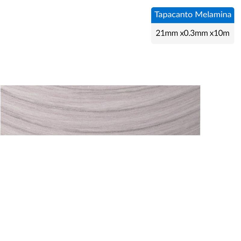 CORBETTA - Tapacanto melamina Nogal Ceniza  21x0,3 mm 10 m